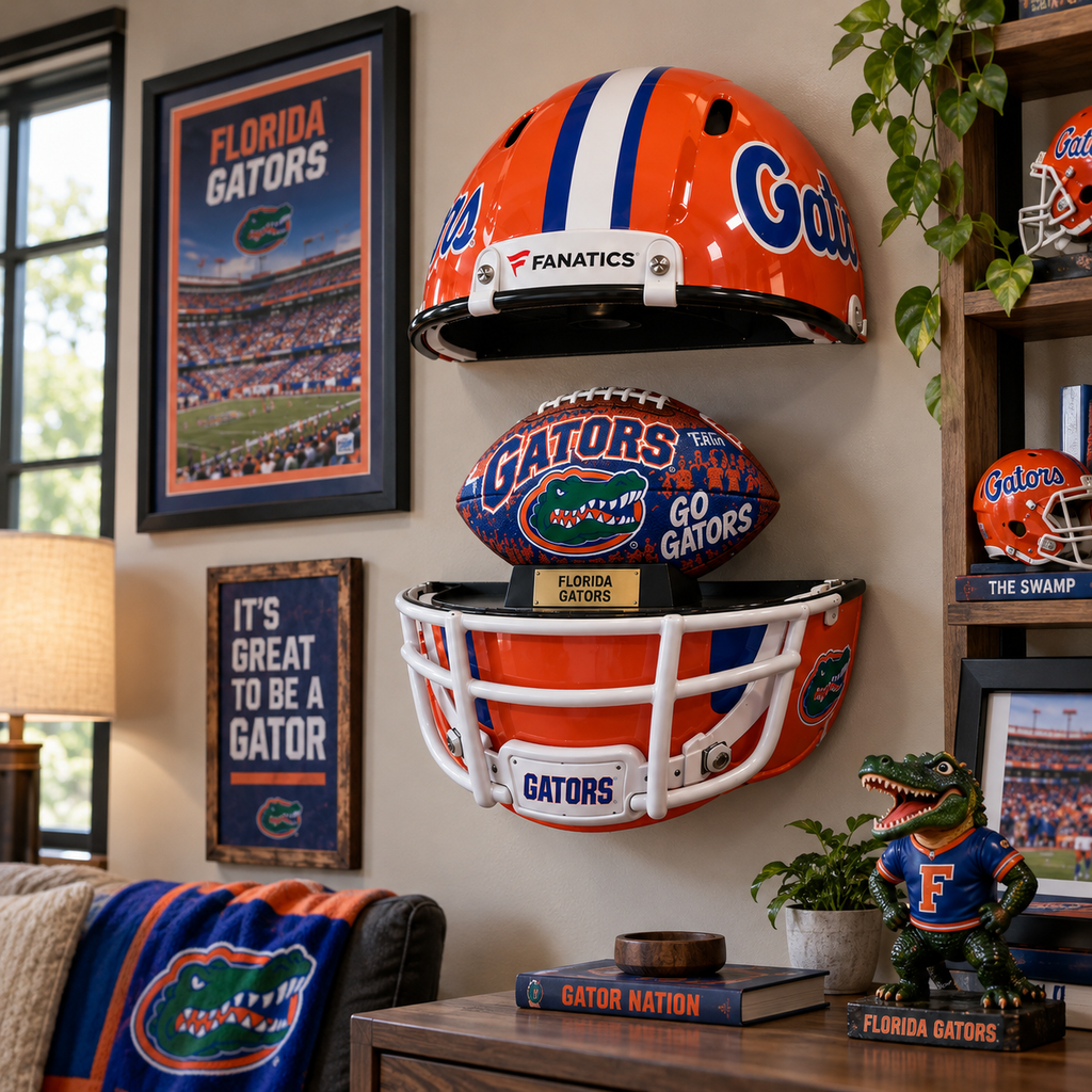 FGT Premium LED Helmet Wall Shelf NTNA