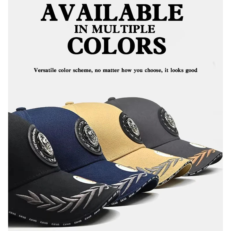 2025 style men's big head circumference baseball cap outdoor fishing cap street dance cap
